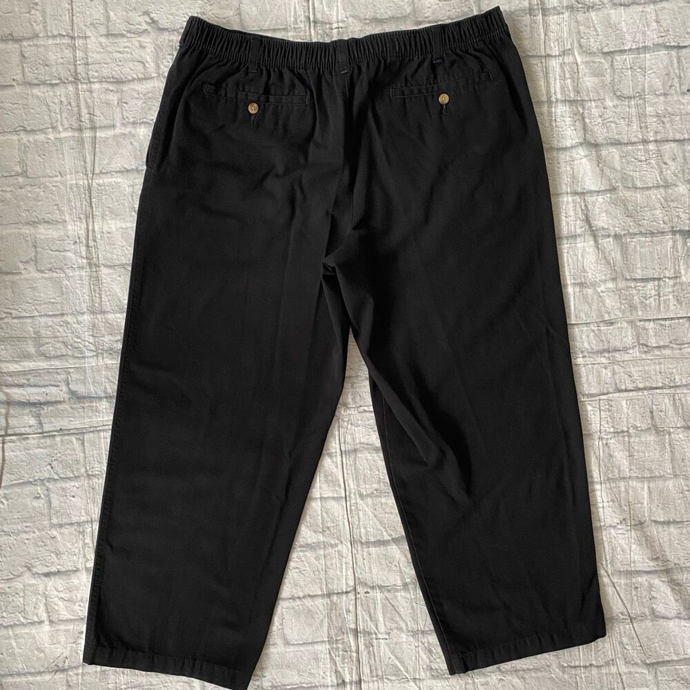 George 42x30 men corton blend pull on chino pants black - Picture 8 of 11
